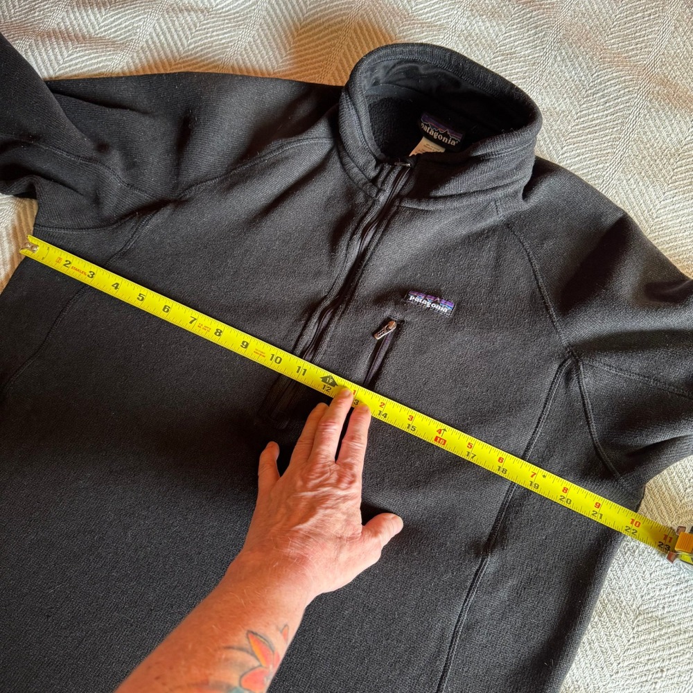 Patagonia Better Sweater 1/4 Zip Fleece Pullover Mens Large Black - Picture 8 of 9